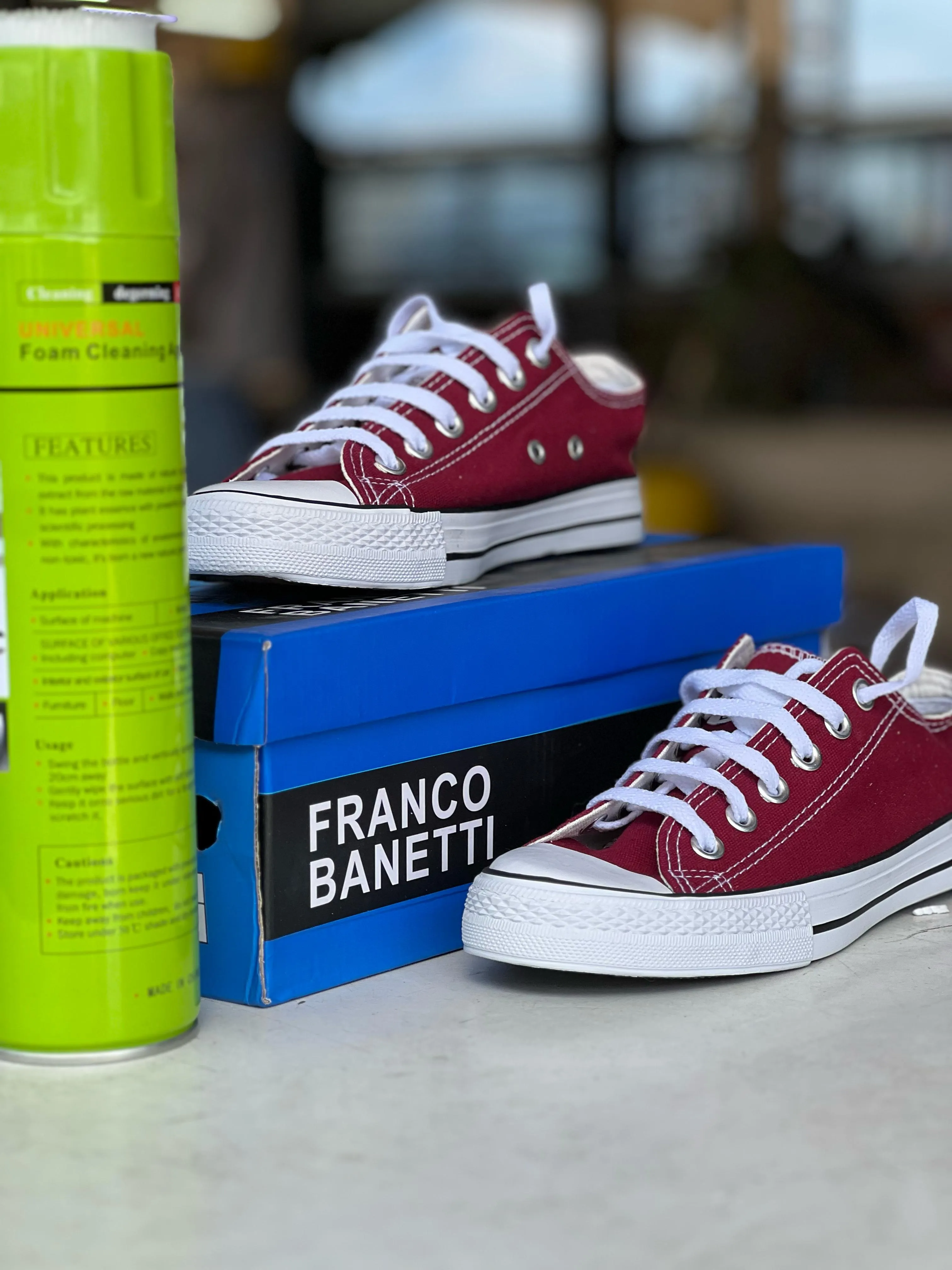 Converse Maroon Canvas Sneakers - Classic Style