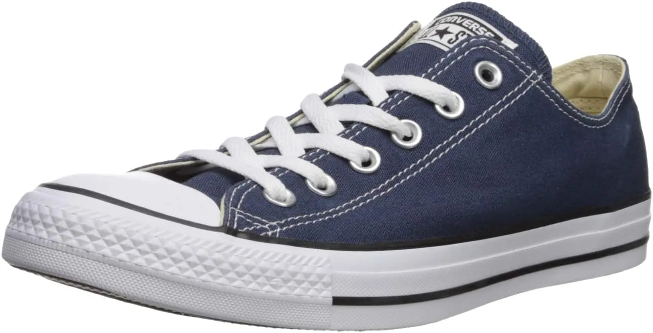 Converse Men's Low Chuck Taylor Navy Canvas Sneaker 9.5 D(M) US
