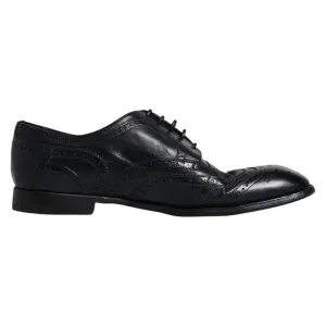 Dark Derby & Special edition Gabbana Dolce Wingtip Shoes Practical Formal Leather Blue
