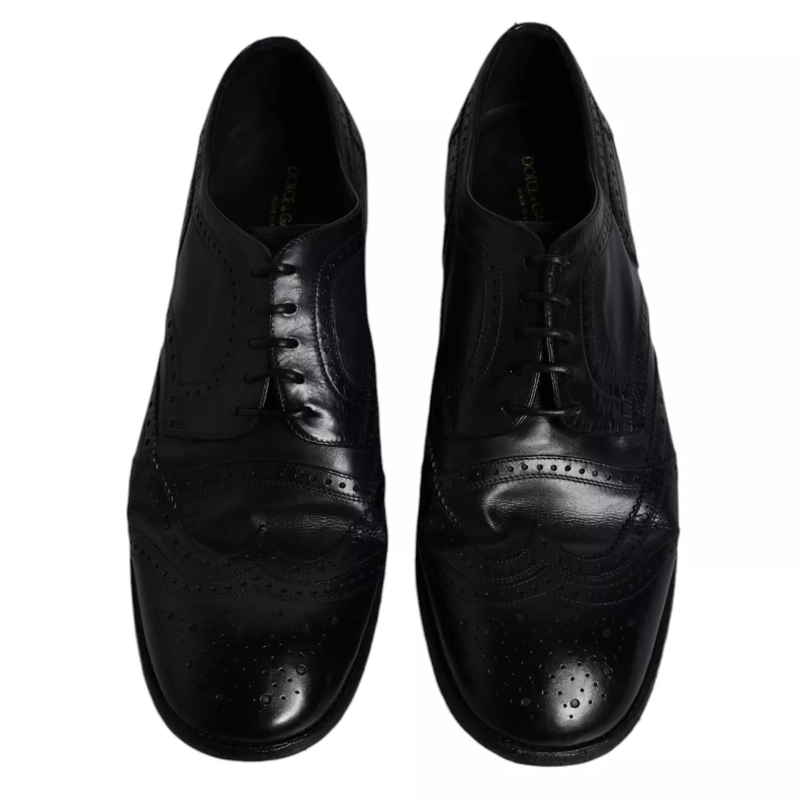 Dark Derby & Special edition Gabbana Dolce Wingtip Shoes Practical Formal Leather Blue