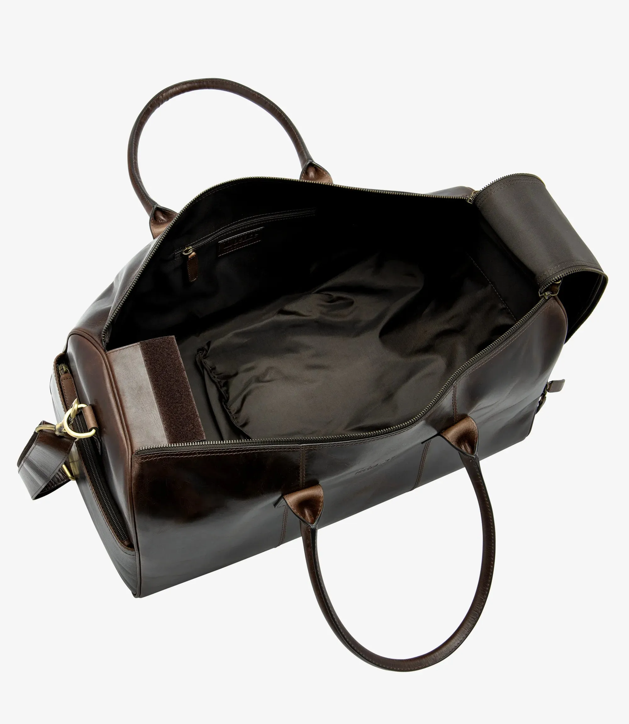 Devon Overnight Bag Dark Brown