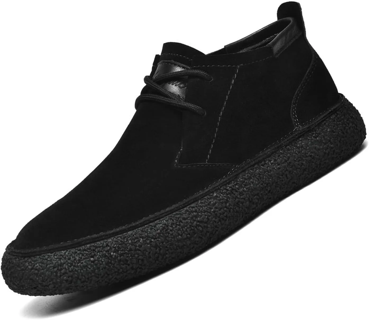 DirraBra Men's Suede Lace Up Desert Chukka Boots Fashion Casual Round Toe Platform Deck Boots Fashion Comfort High-Top Waterproof Hiking Work Boots