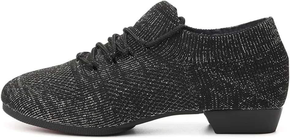 DKZSYIM Women's Standard Practice Social Dance Shoes Modern Jazz Ballroom Performance Pratice Dancing Shoes,Model SSZZX