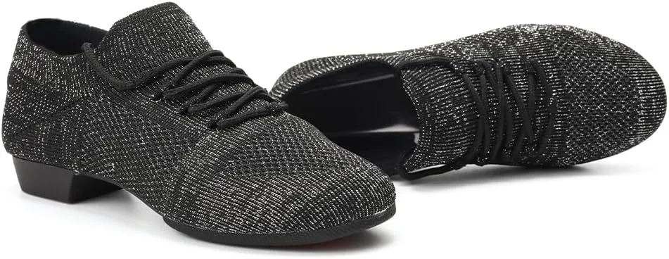 DKZSYIM Women's Standard Practice Social Dance Shoes Modern Jazz Ballroom Performance Pratice Dancing Shoes,Model SSZZX