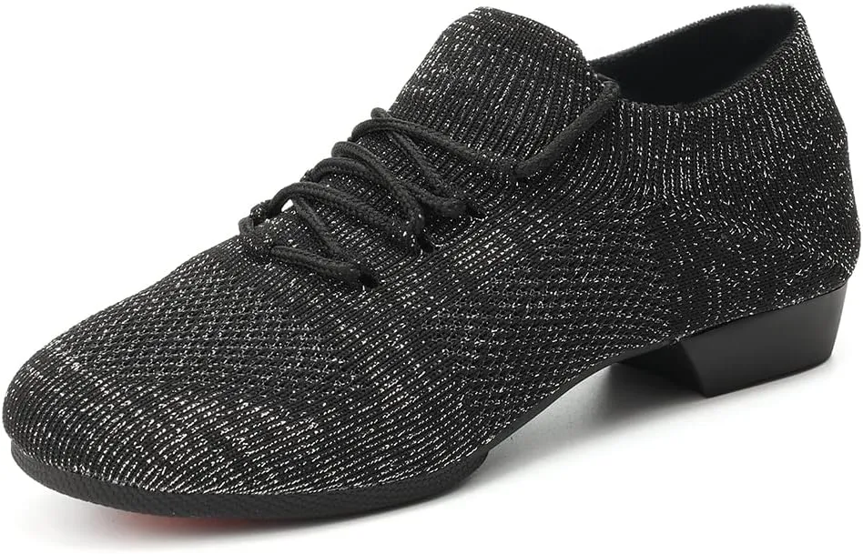 DKZSYIM Women's Standard Practice Social Dance Shoes Modern Jazz Ballroom Performance Pratice Dancing Shoes,Model SSZZX