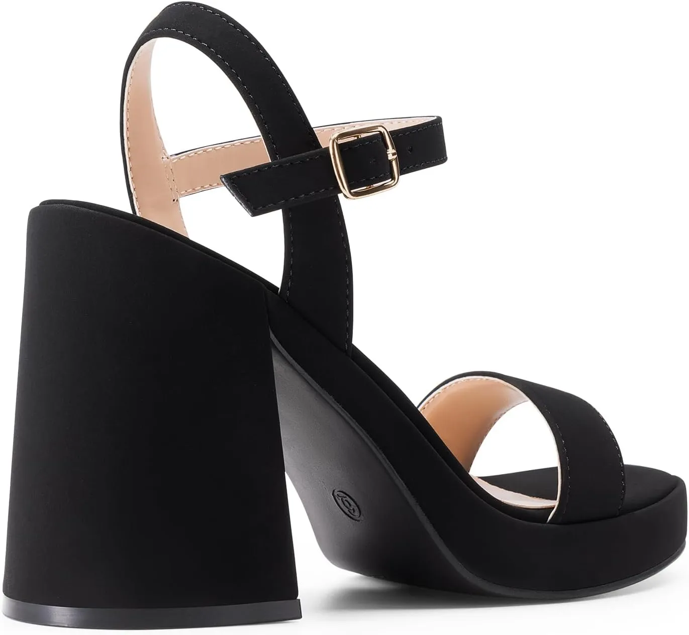 DREAM PAIRS Heels for Women Block Chunky Platform High Heels Open Toe GISELLE Fashion Wedding Party Evening Prom Dance Ankle Strap Dress Pump Sandals Shoes