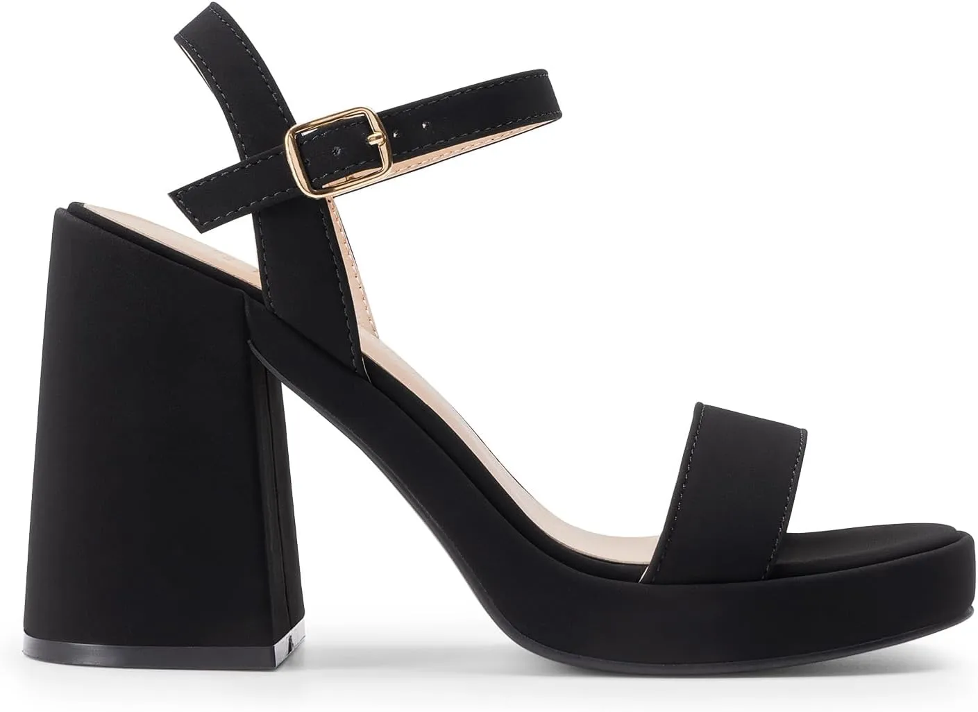 DREAM PAIRS Heels for Women Block Chunky Platform High Heels Open Toe GISELLE Fashion Wedding Party Evening Prom Dance Ankle Strap Dress Pump Sandals Shoes