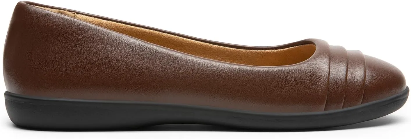 DREAM PAIRS Womens Comfortable Ballet Flats, Business Office Dress Shoes, Dressy Round Toe Slip On Work Flats