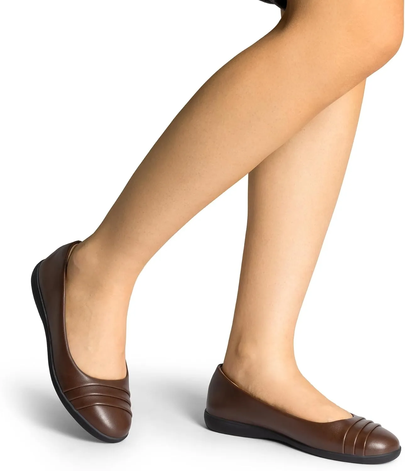 DREAM PAIRS Womens Comfortable Ballet Flats, Business Office Dress Shoes, Dressy Round Toe Slip On Work Flats