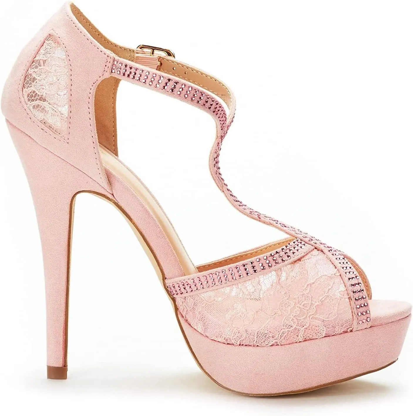 DREAM PAIRS Women's Heeled Sandals Pump