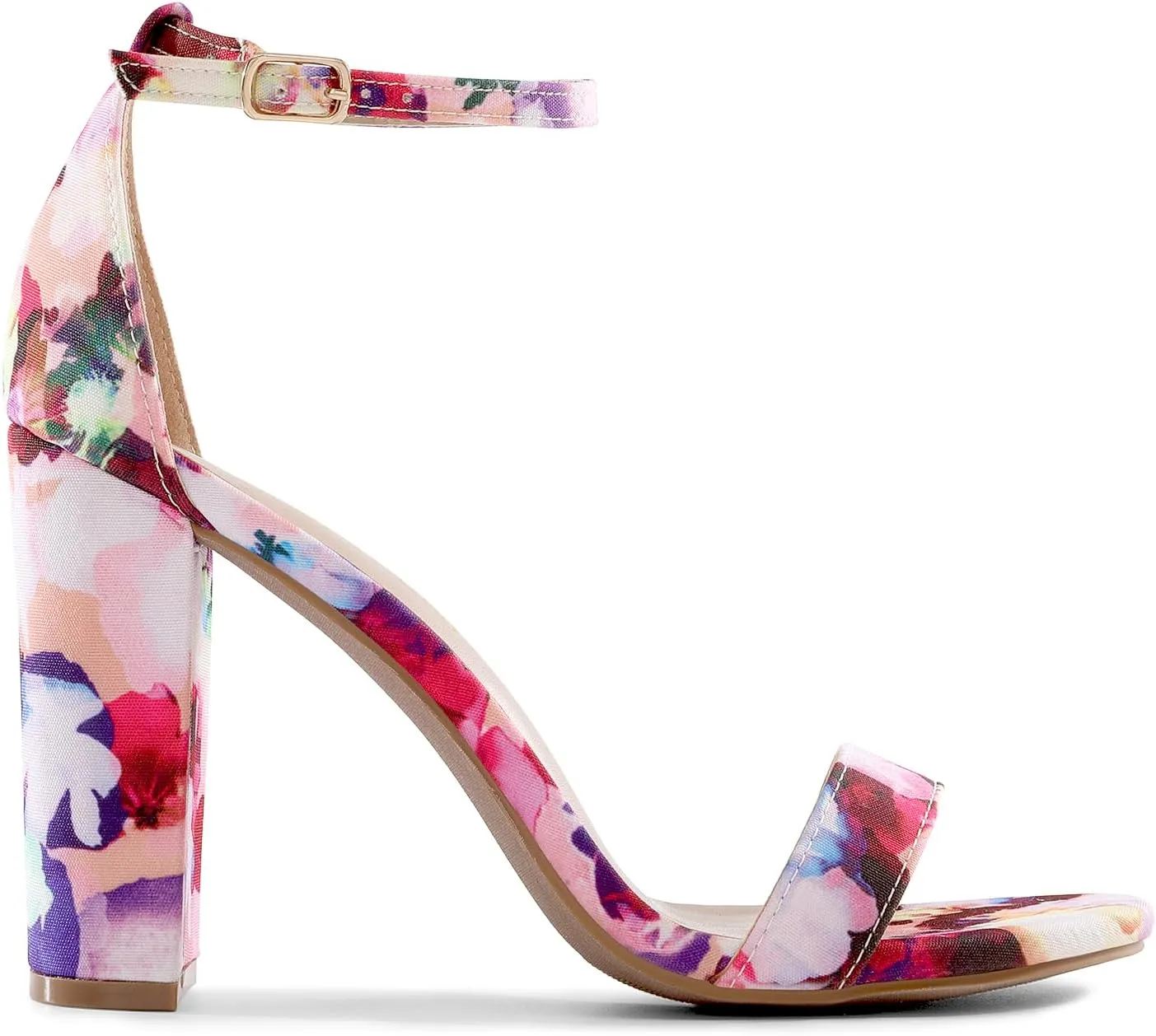 DREAM PAIRS Women's Hi-Chunk High Heel Pump Sandals