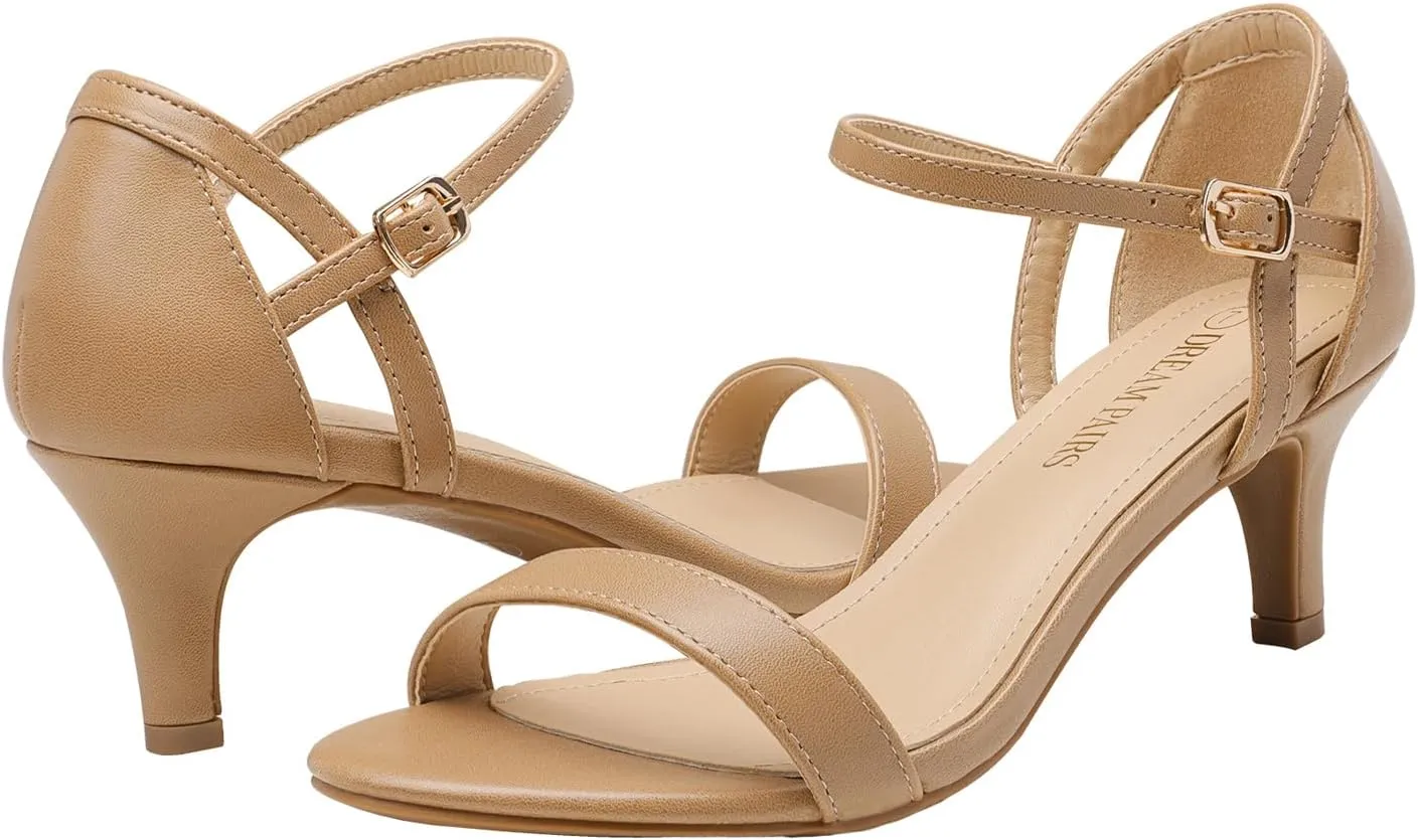 DREAM PAIRS Women's Lexii Fashion Stilettos Open Toe Pump Heel Sandals