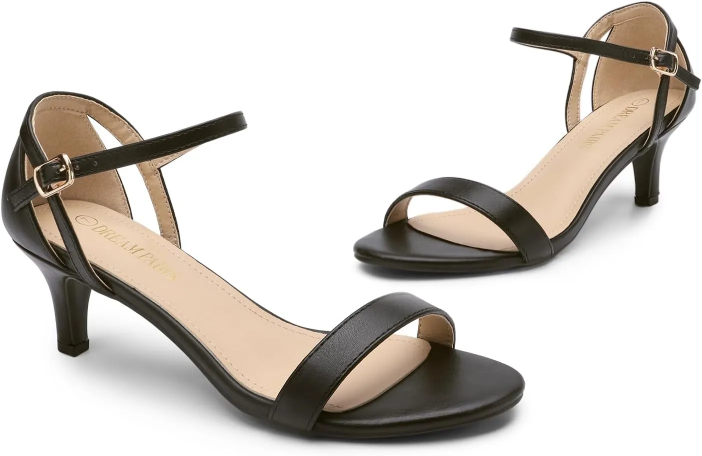 DREAM PAIRS Women's Lexii Fashion Stilettos Open Toe Pump Heel Sandals