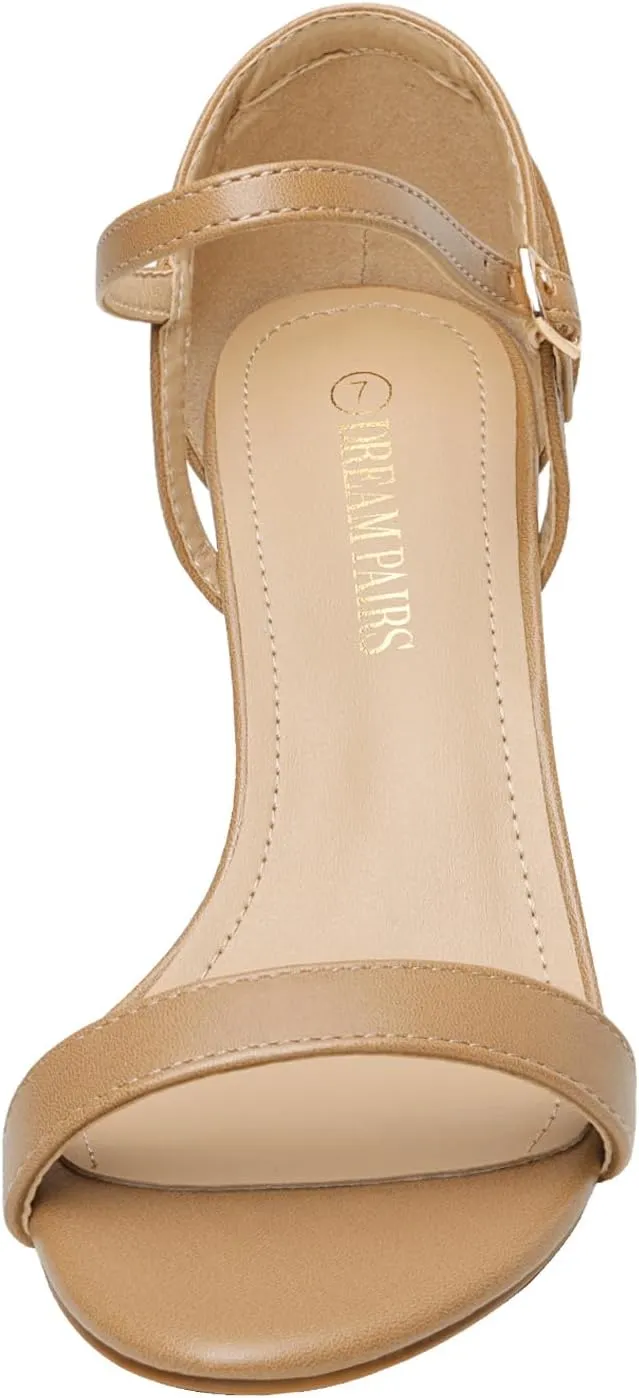 DREAM PAIRS Women's Lexii Fashion Stilettos Open Toe Pump Heel Sandals