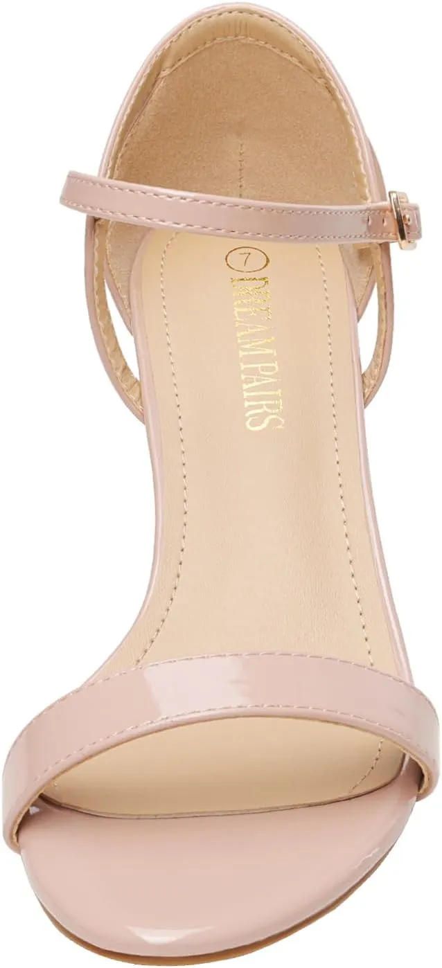 DREAM PAIRS Women's Lexii Fashion Stilettos Open Toe Pump Heel Sandals