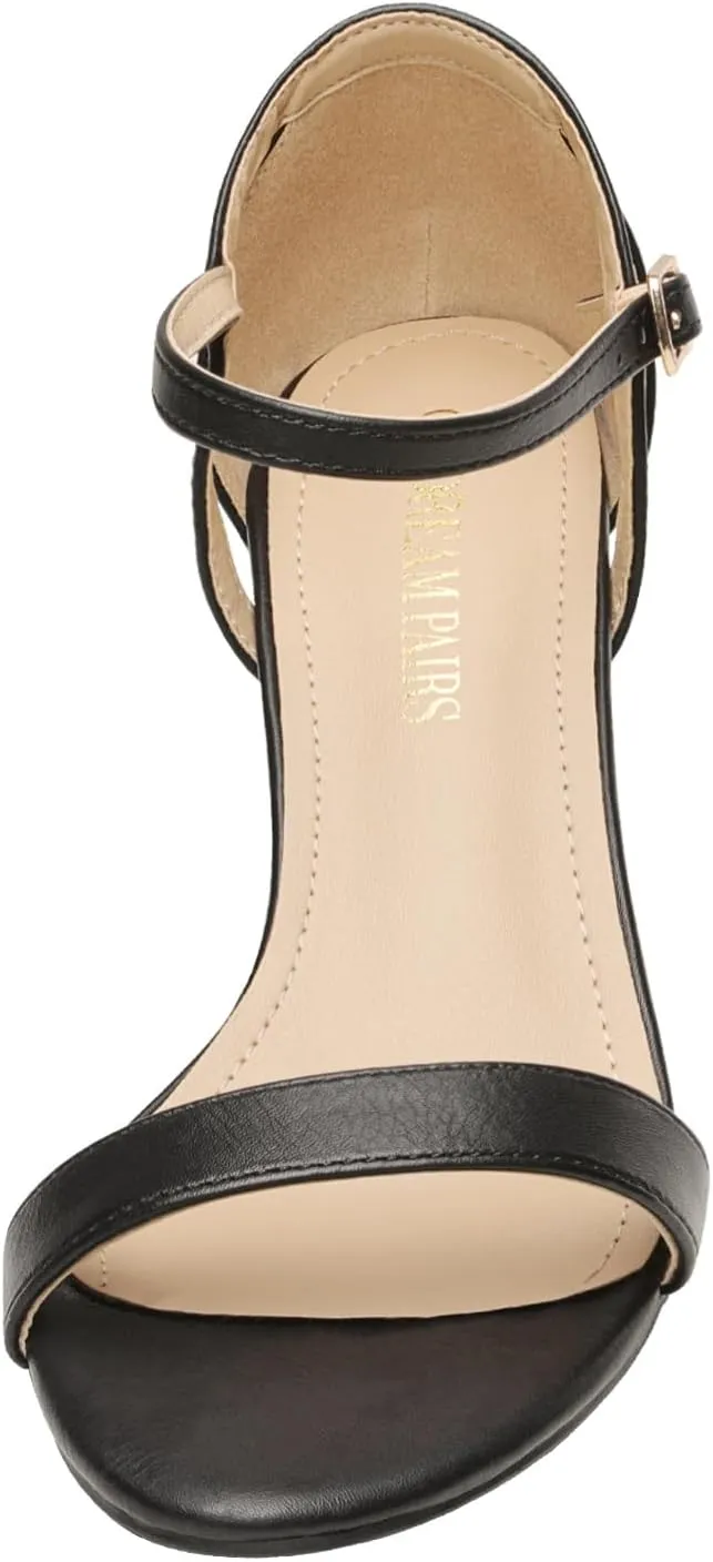 DREAM PAIRS Women's Lexii Fashion Stilettos Open Toe Pump Heel Sandals