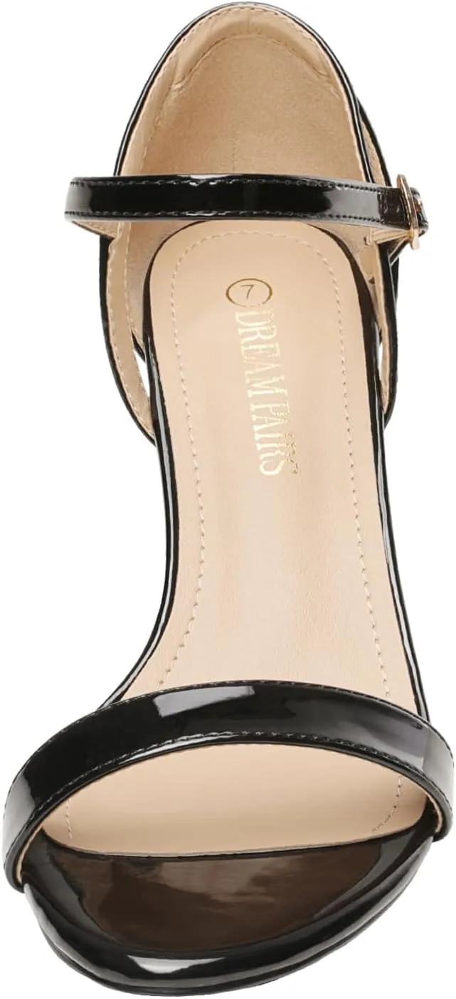 DREAM PAIRS Women's Lexii Fashion Stilettos Open Toe Pump Heel Sandals