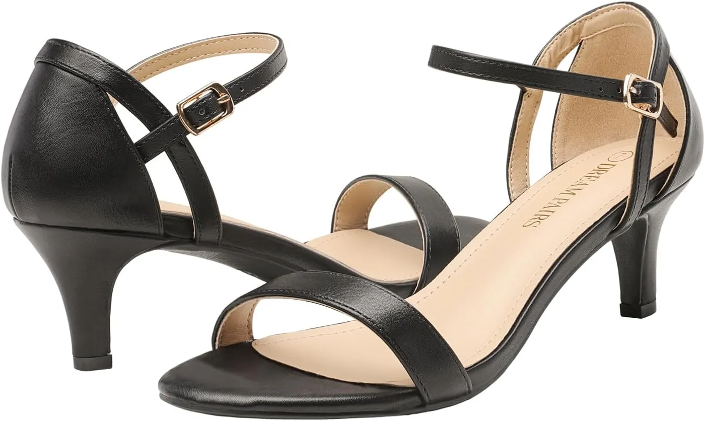 DREAM PAIRS Women's Lexii Fashion Stilettos Open Toe Pump Heel Sandals