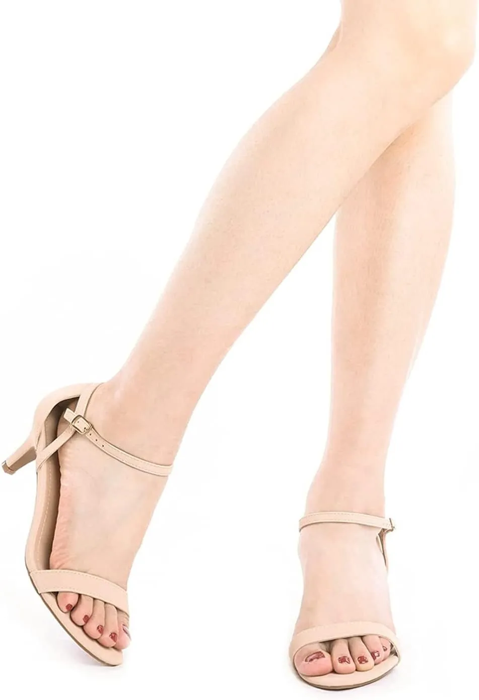 DREAM PAIRS Women's Lexii Fashion Stilettos Open Toe Pump Heel Sandals