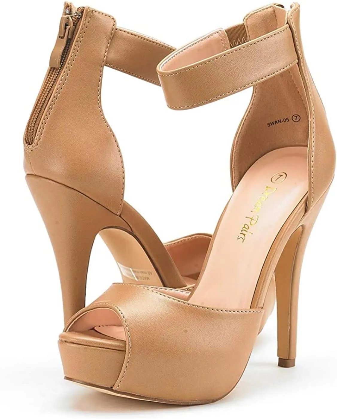 DREAM PAIRS Women's Swan-05 High Heel Platform Dress Pump Shoes