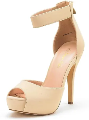 DREAM PAIRS Women's Swan-05 High Heel Platform Dress Pump Shoes
