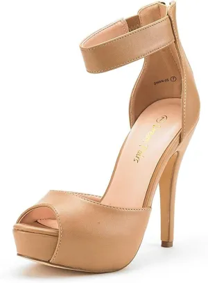 DREAM PAIRS Women's Swan-05 High Heel Platform Dress Pump Shoes
