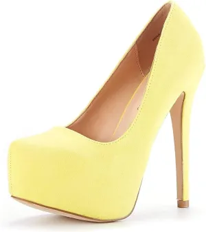 DREAM PAIRS Women's Swan-30 High Heel Platform Dress Pump Shoes