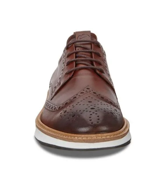 Ecco Cognac St.1 Hybrid Men's Brogue Shoes 836424-01053