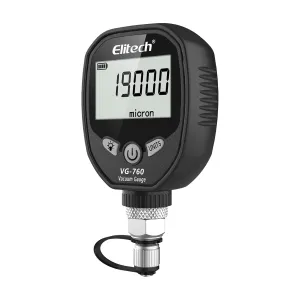 Elitech Digital Vacuum Gauge HVAC Micron Gauge 0-19000 Micron Refrigerant Vacuum Meter 1/4" SAE, VG-760