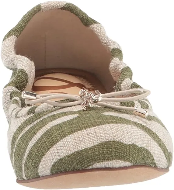 Energy-efficient Felicia Flexible Soft Edelman Fern/Natural Slip Sam Flats On Best-in-class Toe Ballet Rounded