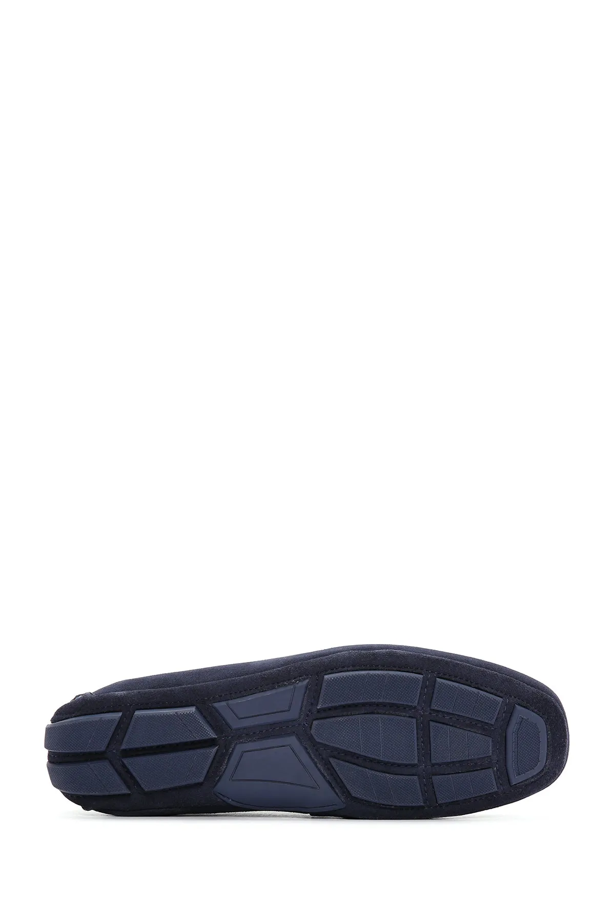 Erkek Lacivert Süet Deri Casual Loafer