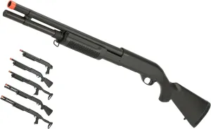 Evike Airsoft - CYMA Standard M8.70 3-Round Bu.RST Multi-S.hot Sh.ell Loading Airsoft Sh.otgu.n (Model: Full St.ock) - (PID: 63532)