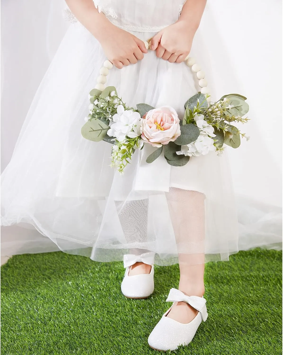 Felix & Flora Toddler Flower Girl Dress Shoes - Girl Ballet Flats Party School Shoes Wedding