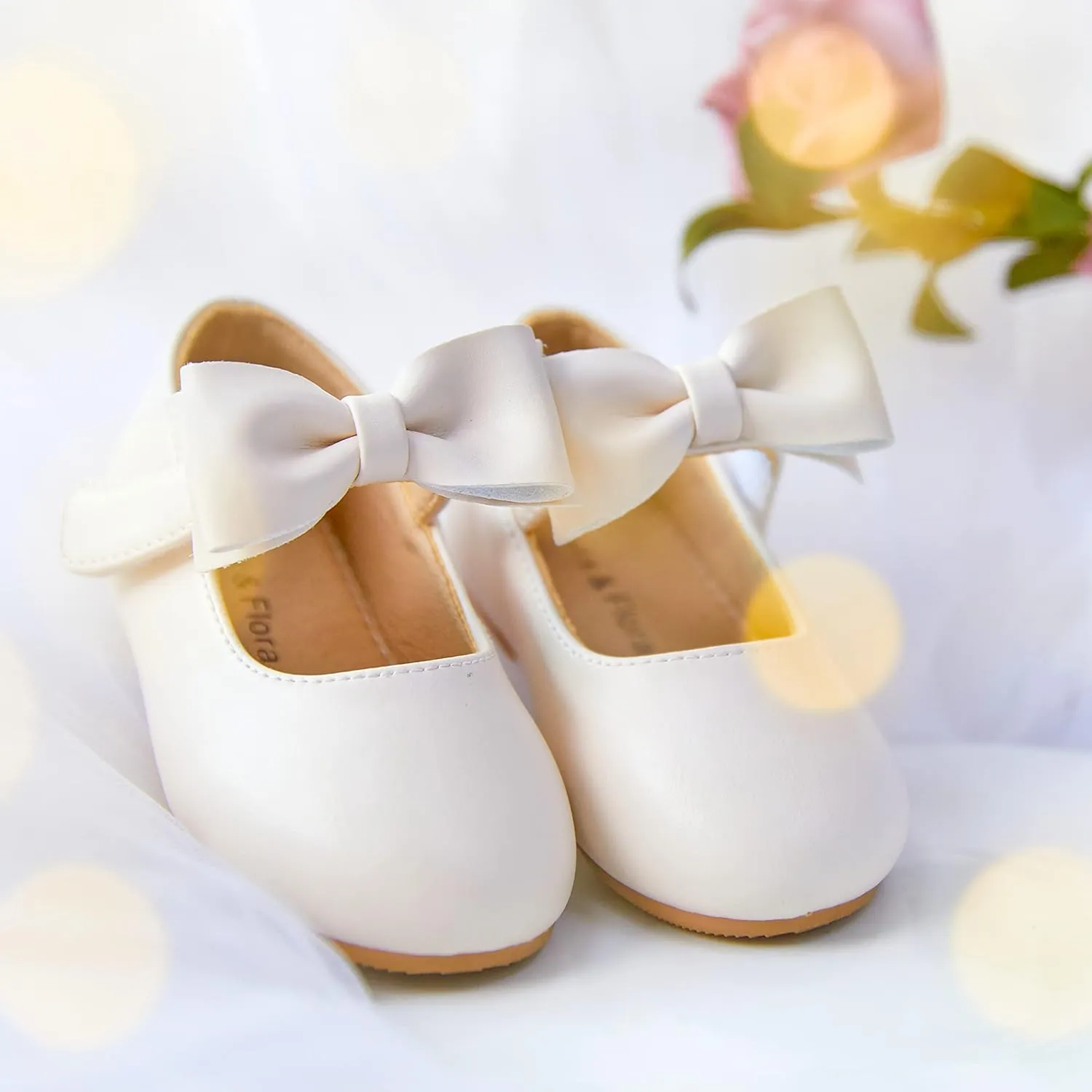 Felix & Flora Toddler Flower Girl Dress Shoes - Girl Ballet Flats Party School Shoes Wedding