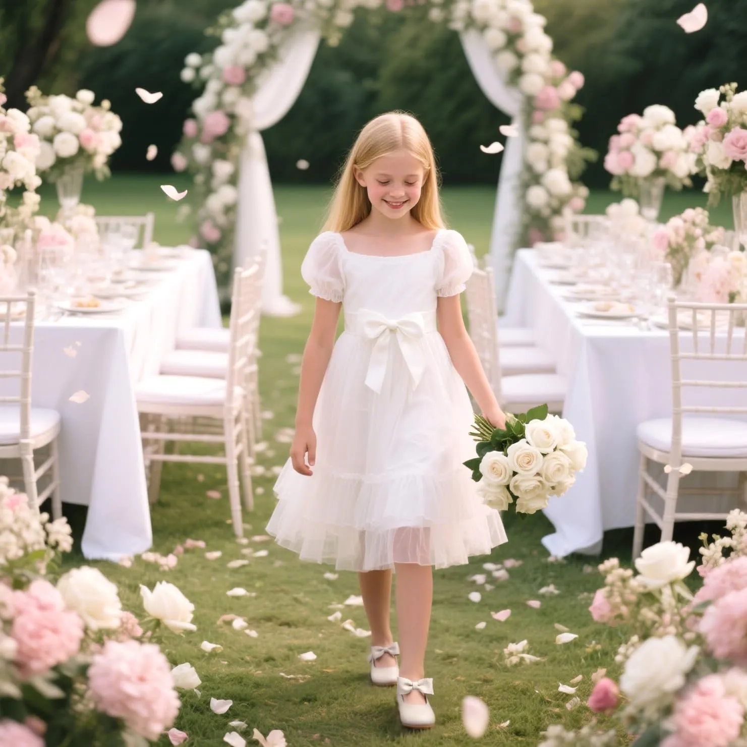 Felix & Flora Toddler Flower Girl Dress Shoes - Girl Ballet Flats Party School Shoes Wedding