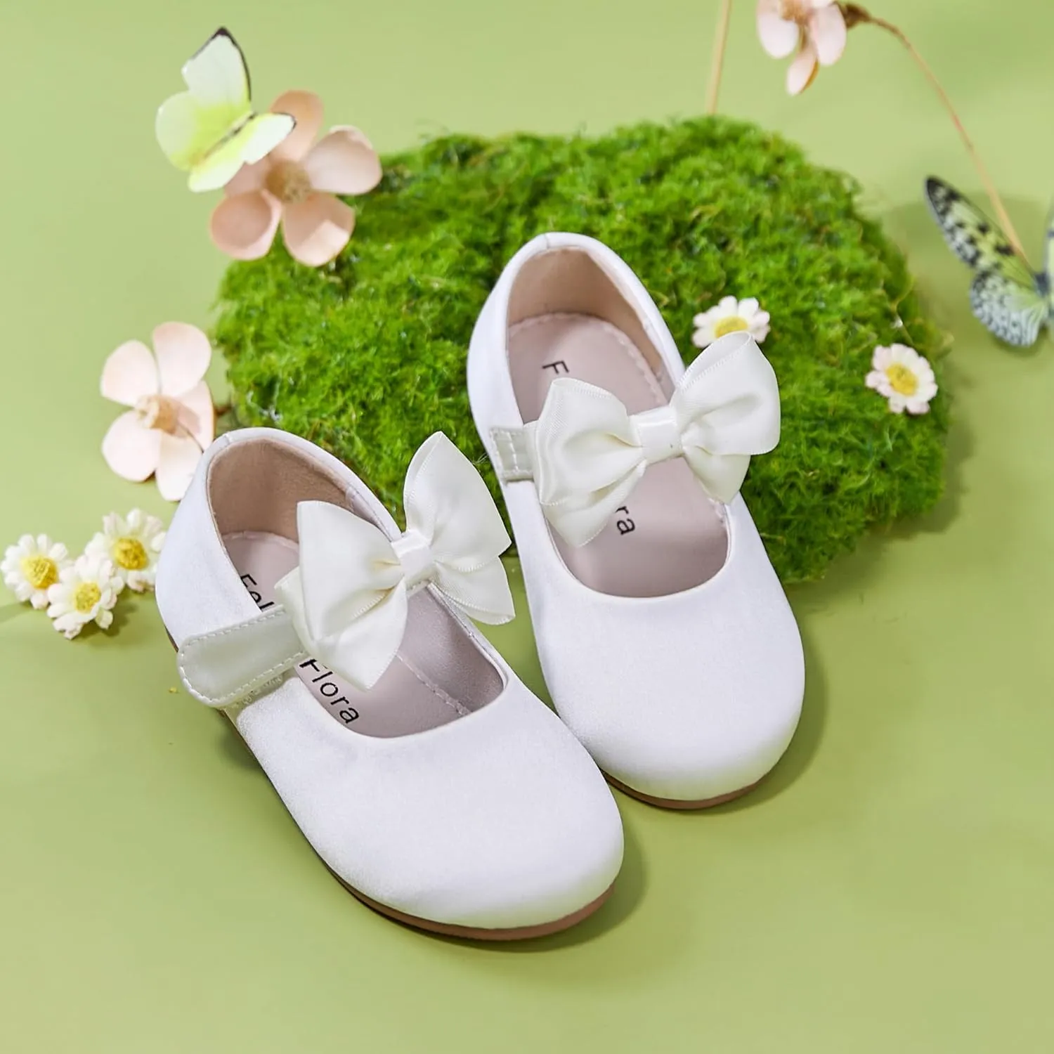Felix & Flora Toddler Girl Dress Shoes - Flower Girl Ballet Flats School Wedding Party