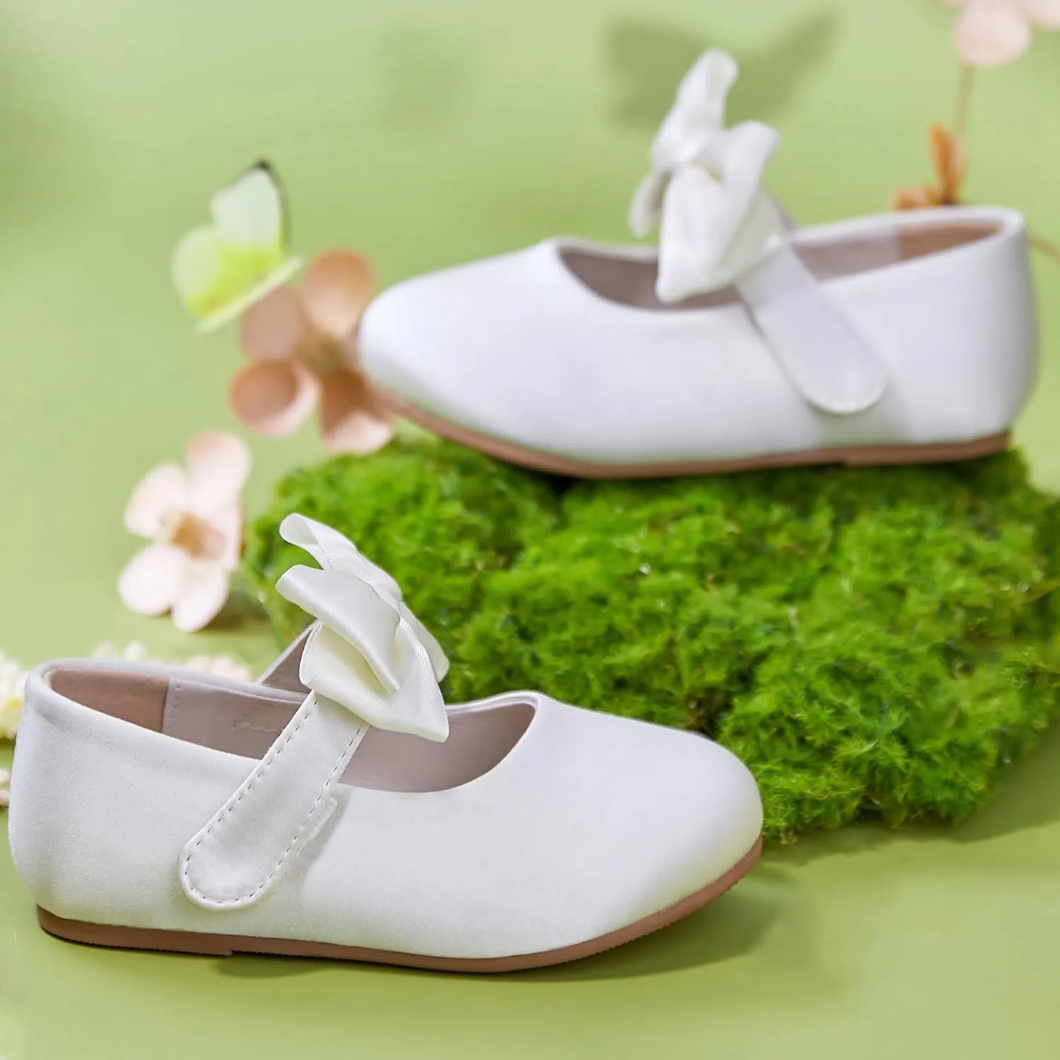 Felix & Flora Toddler Girl Dress Shoes - Flower Girl Ballet Flats School Wedding Party