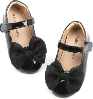 Felix & Flora Toddler Girls Dress Shoes - Little Girl Ballet Mary Jane Flats Party School Wedding