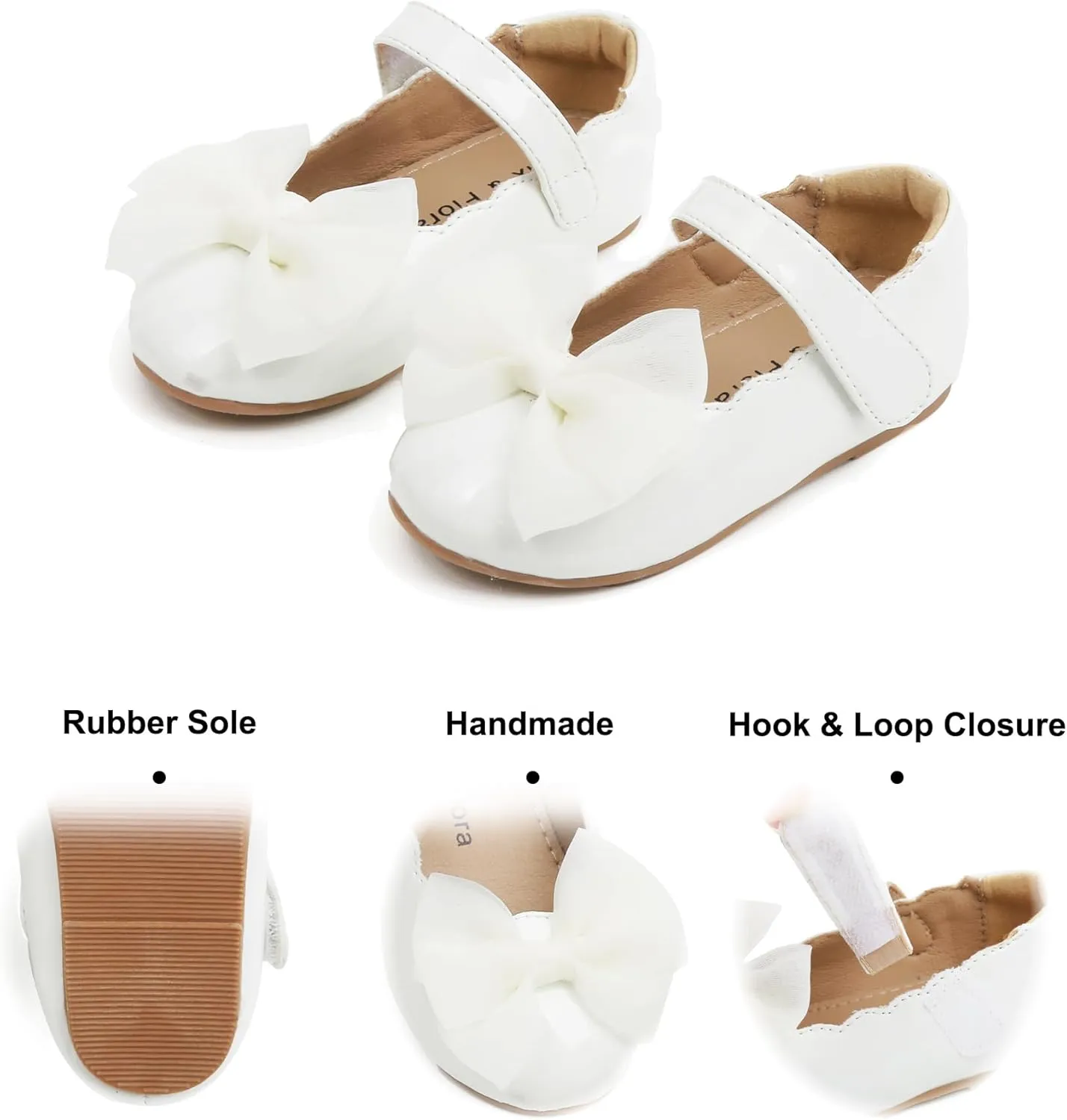 Felix & Flora Toddler Girls Dress Shoes - Little Girl Ballet Mary Jane Flats Party School Wedding