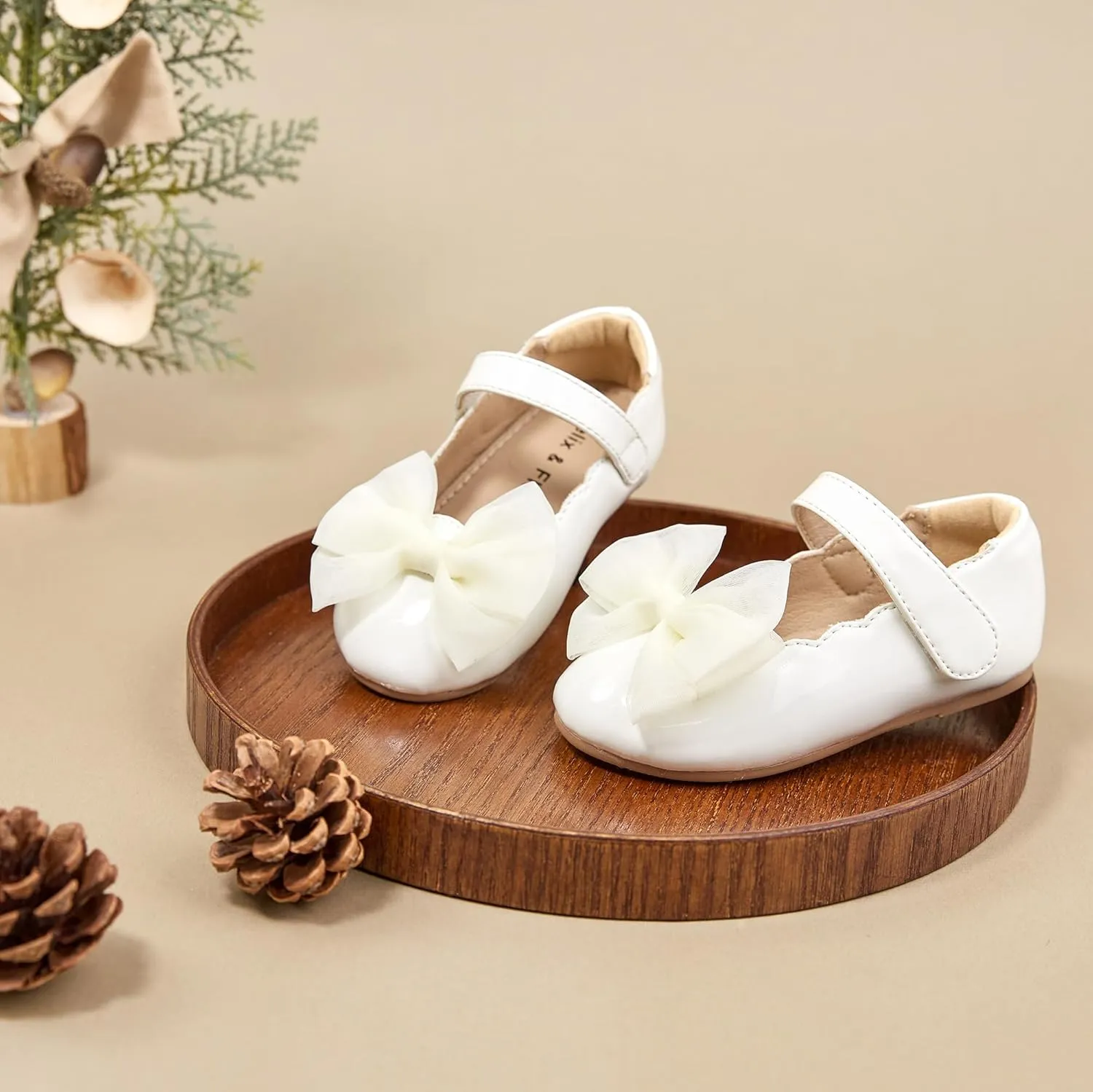 Felix & Flora Toddler Girls Dress Shoes - Little Girl Ballet Mary Jane Flats Party School Wedding