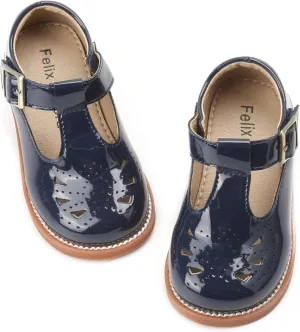 Felix & Flora Toddler Little Girl Mary Jane Dress Shoes - Ballet Flats for Easter Flower Girl Party School Shoes.