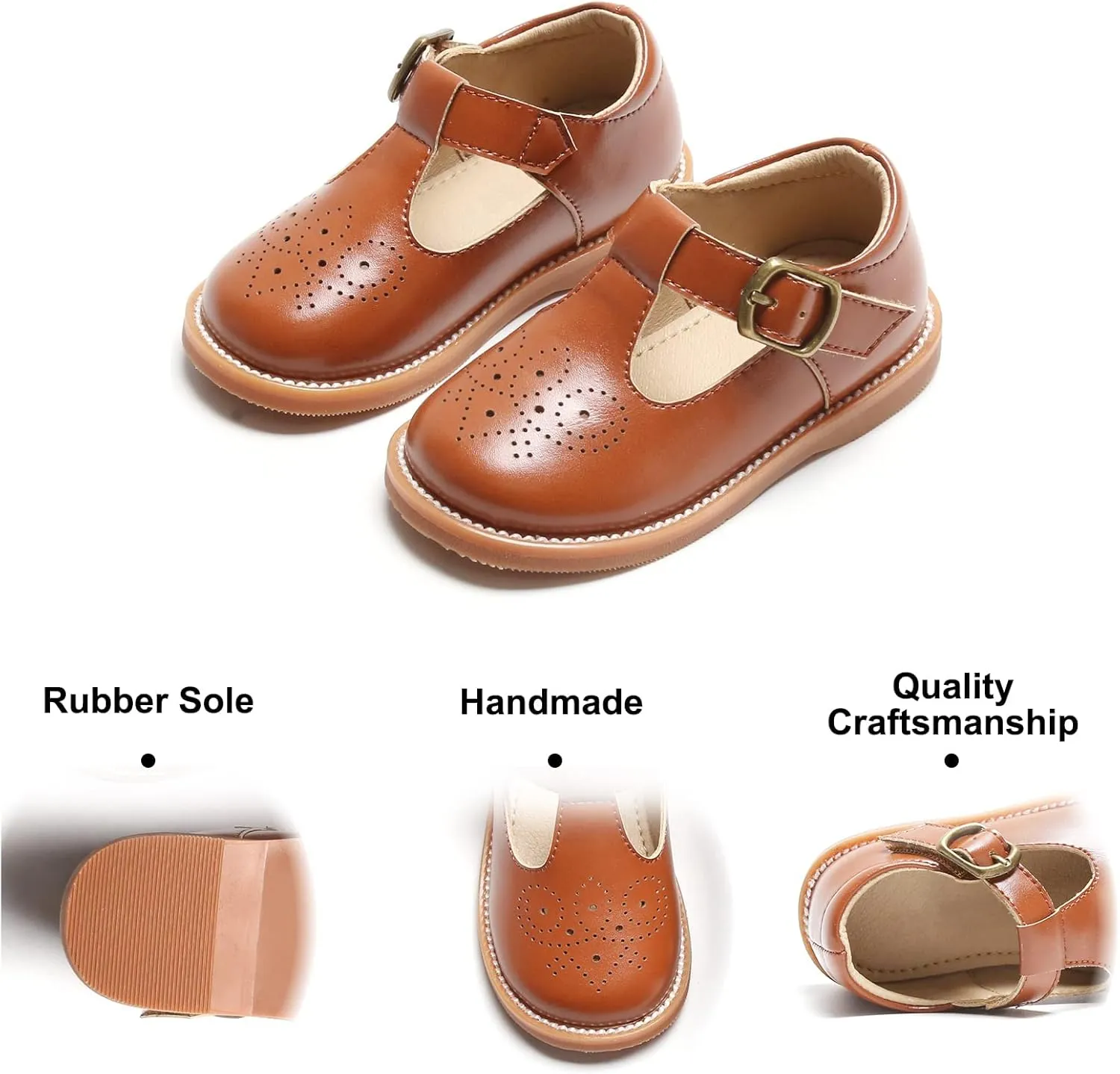Felix & Flora Toddler Little Girl Mary Jane Dress Shoes - Ballet Flats for Girl Party School Shoes
