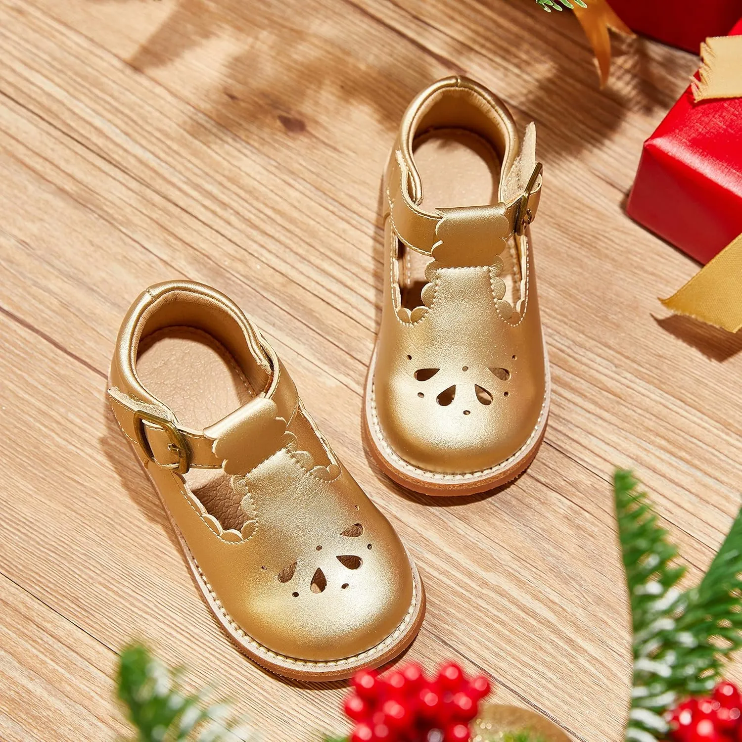 Felix & Flora Toddler Little Girl Mary Jane Dress Shoes - Ballet Flats for Girl Party School Shoes