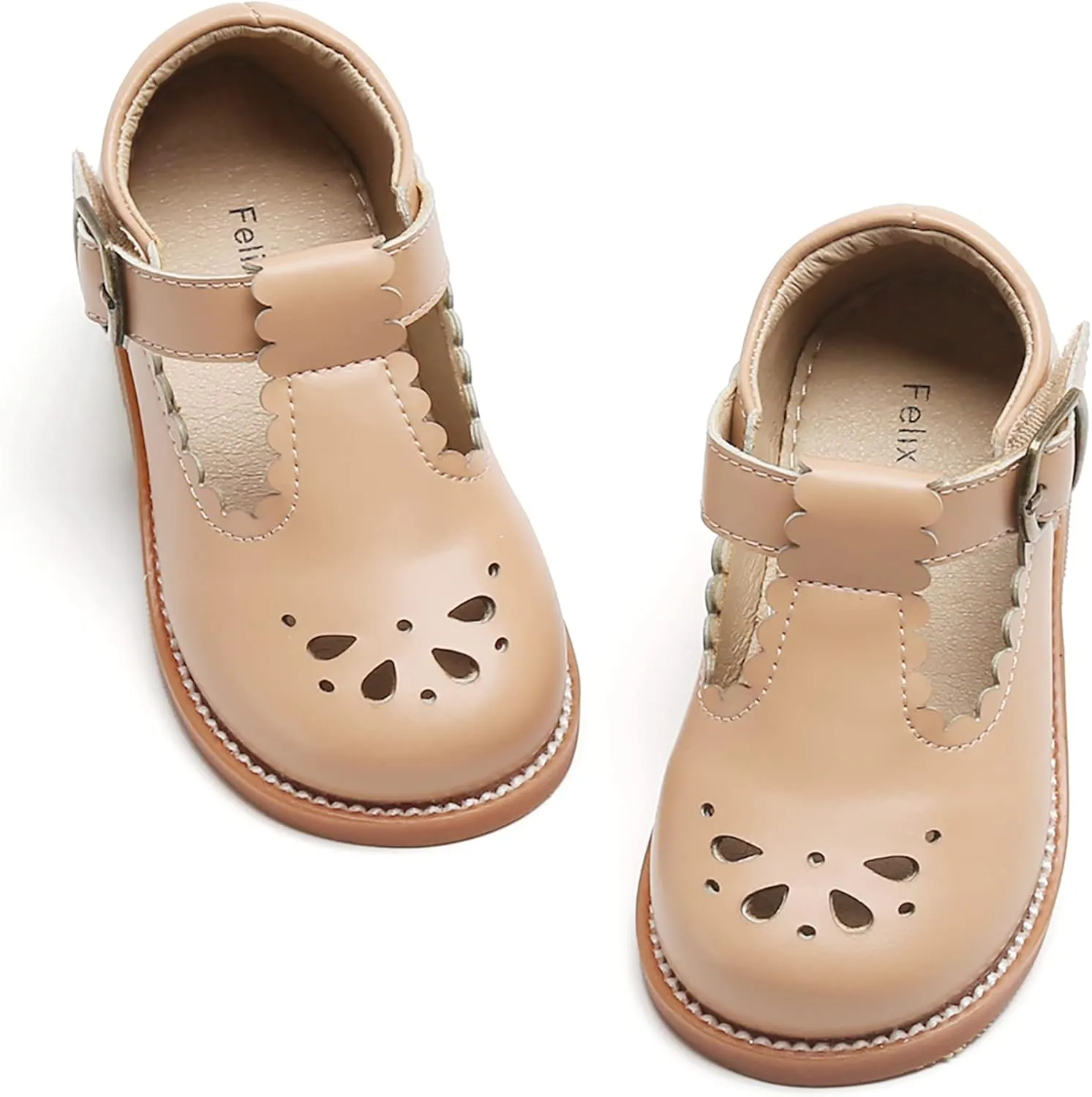 Felix & Flora Toddler Little Girl Mary Jane Dress Shoes - Ballet Flats for Girl Party School Shoes