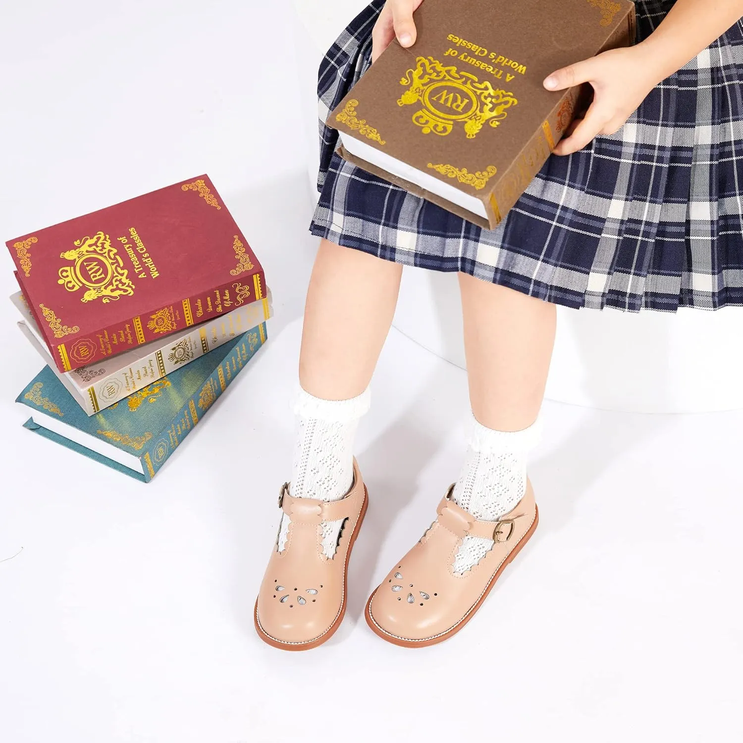 Felix & Flora Toddler Little Girl Mary Jane Dress Shoes - Ballet Flats for Girl Party School Shoes