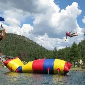 Floating Water Air Jumping Bounce Bag Inflatable Water Toy, Leisure Water Trampoline for Lake Beach Park