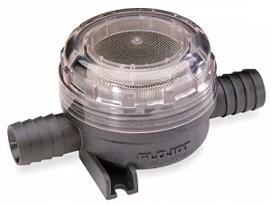 FLOJET 40 Mesh Low Profile Inline, Pump Strainer, 420 Microns, 3/4" Pipe Size