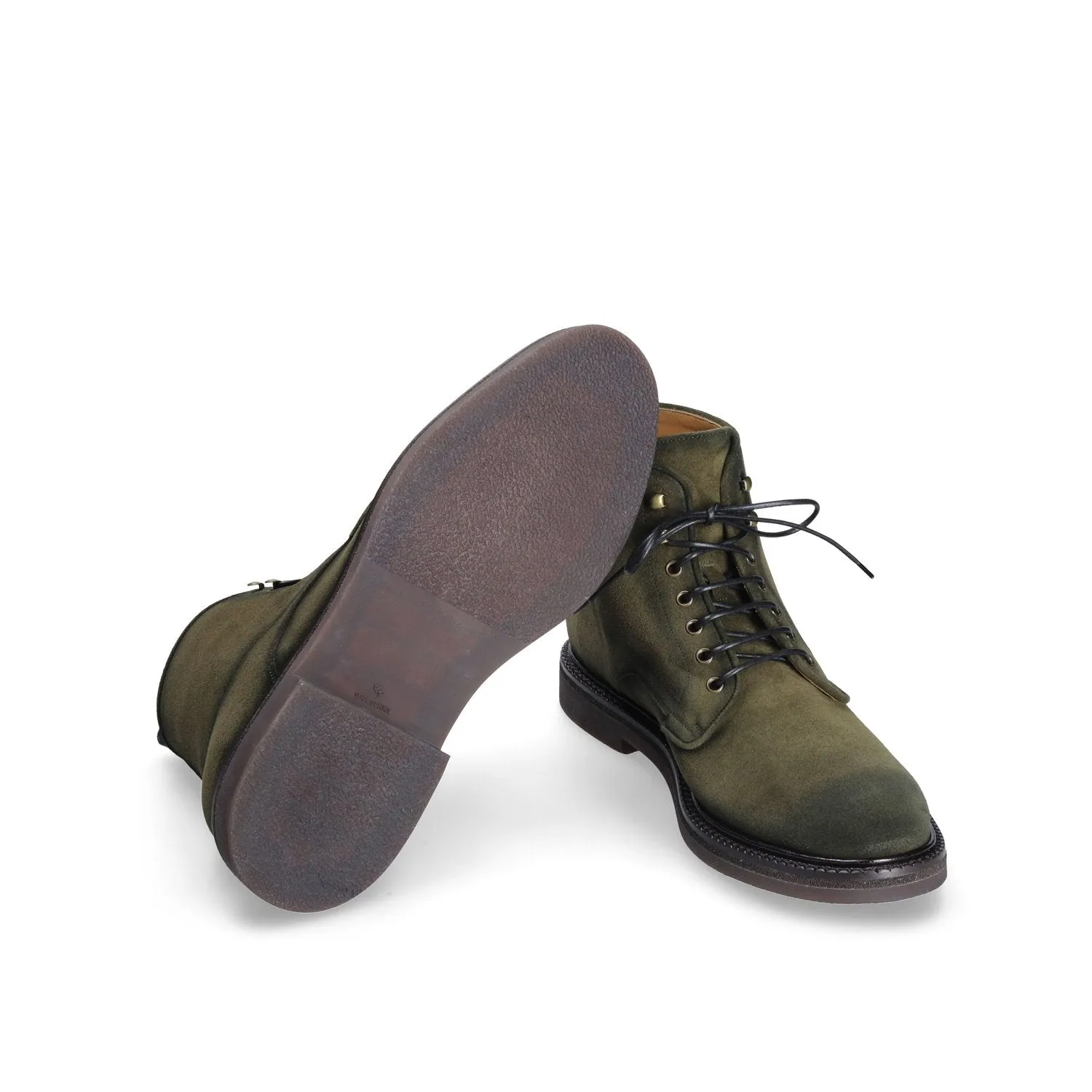 Franceschetti Colin Men's Luxury Italian Shoes Suede Leather Derby Boot (FCCT1098)