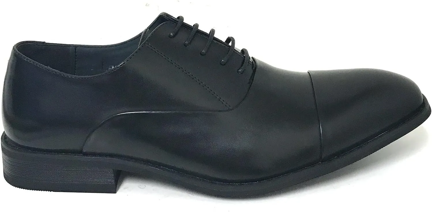 G-FLORS Mens Dress Shoes Modern Oxford Shoes Derby Captoe Lace Up Wingtip Casual
