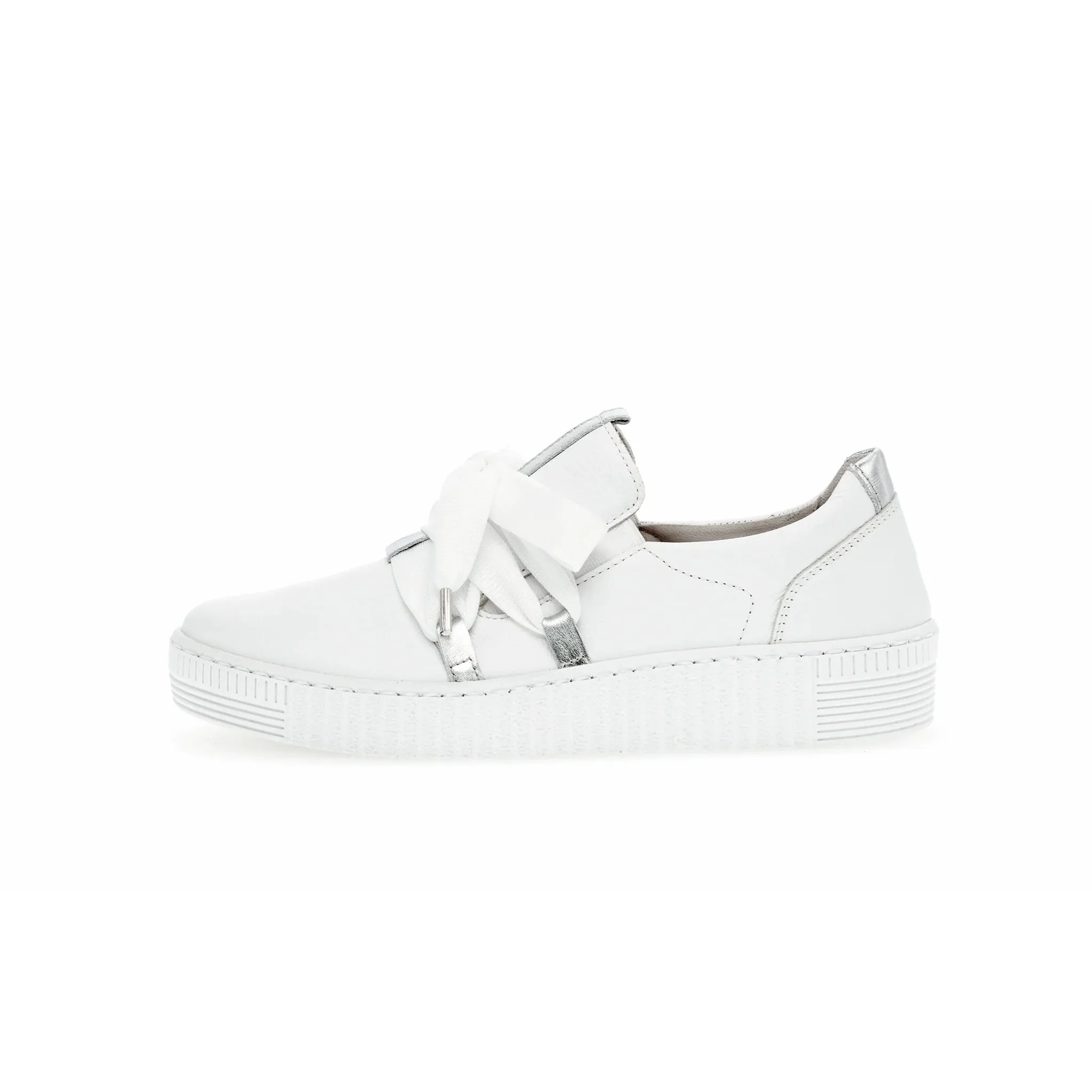 Gabor Slip-On Bow Sneaker in White